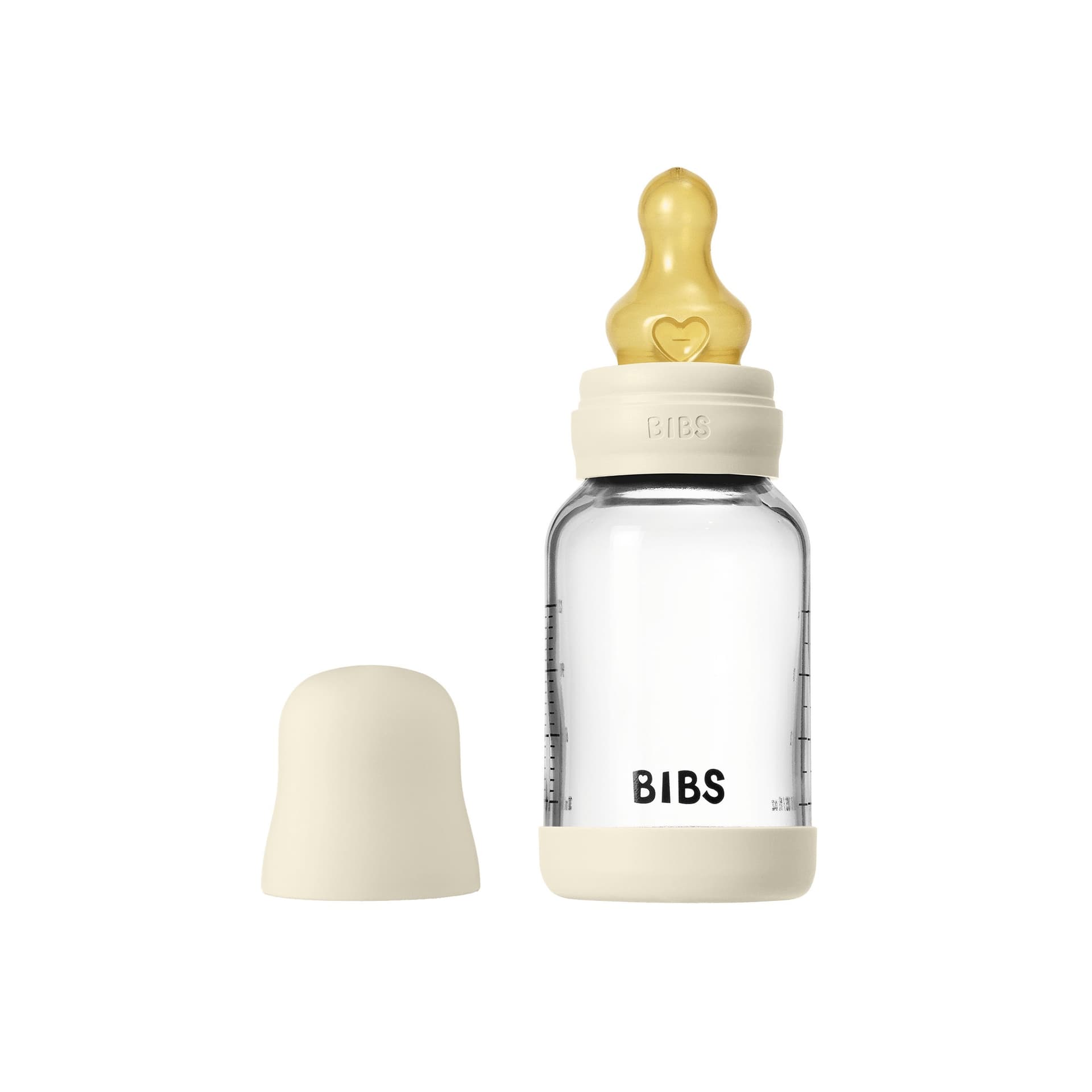 Стеклянная бутылочка BIBS - Ivory, 120 мл