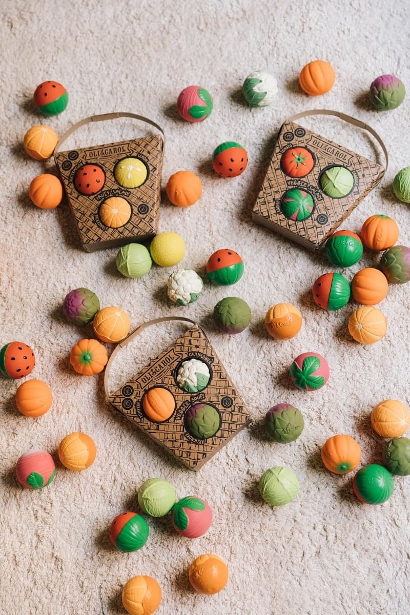 Набор тактильных мини-мячиков «Овощной салат» 5
